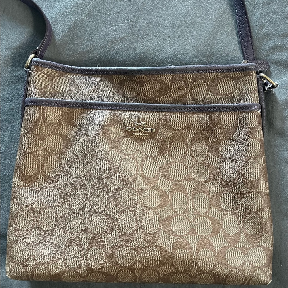 Coach Signature File Bag